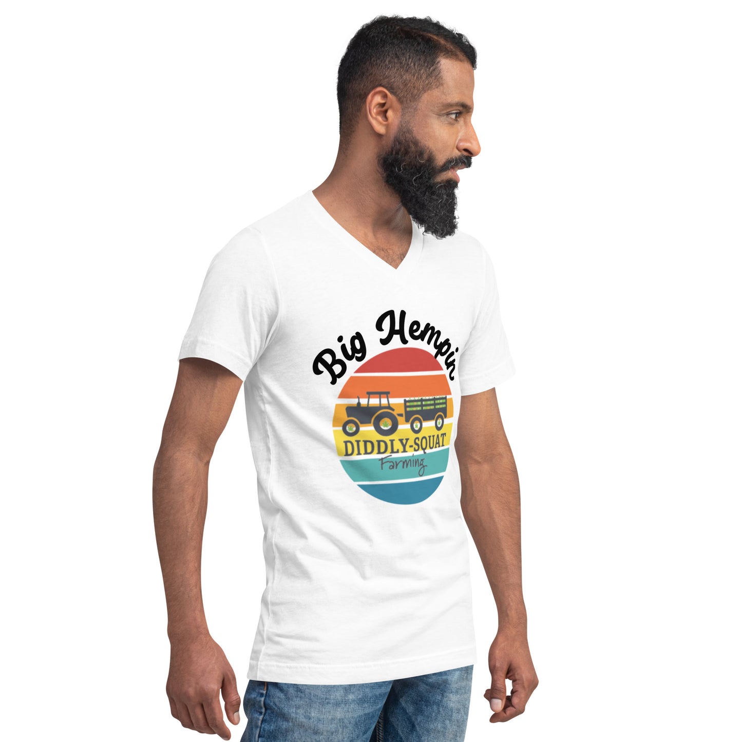 Unisex Short Sleeve V-Neck T-Shirt