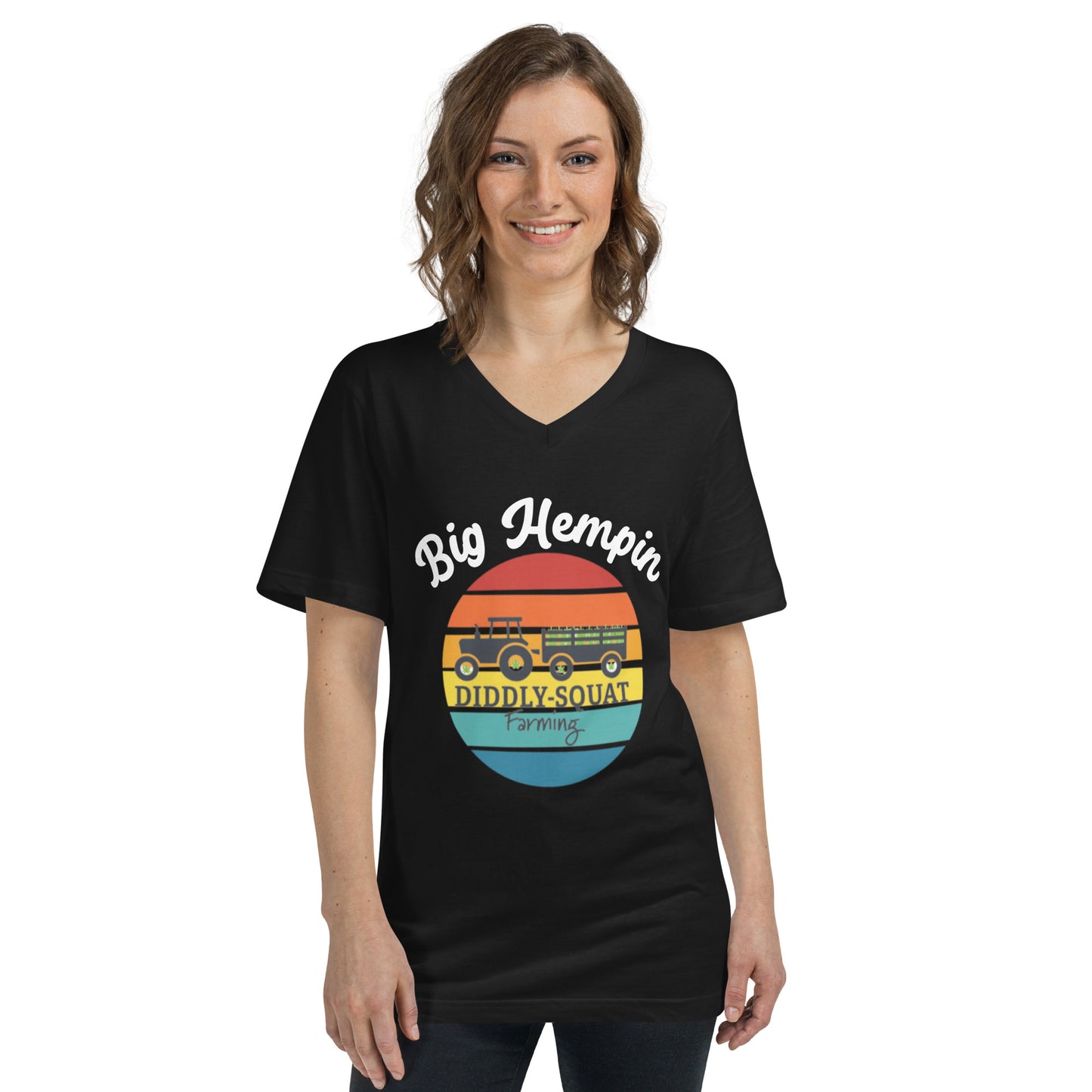 Unisex Short Sleeve V-Neck T-Shirt