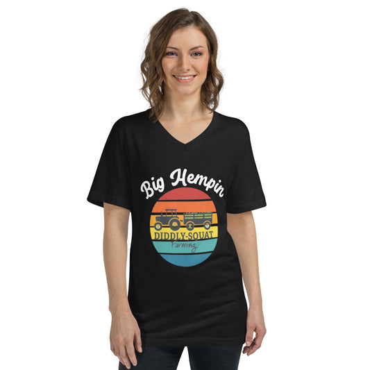 Unisex Short Sleeve V-Neck T-Shirt