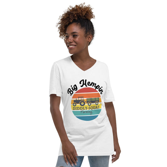 Unisex Short Sleeve V-Neck T-Shirt